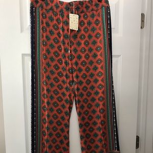 Bohemian wide leg pants (NWT)